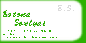 botond somlyai business card